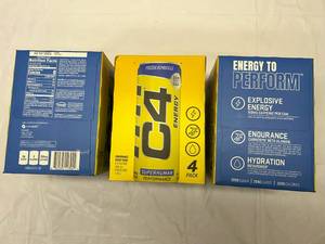 lot 404 image: 3x 4 Packs C4 Energy Drink 12oz Cans