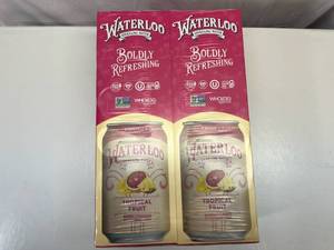 lot 354 image: 2x 12-12oz Cans Waterloo-Tropical Fruit