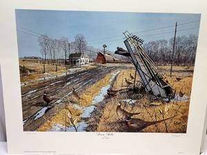 lot 10 image: Les C. Kouba Signed Numbered Print Leaving Shelter