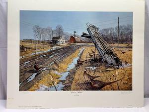 lot 14 image: Les C. Kouba Signed Numbered Print Leaving Shelter