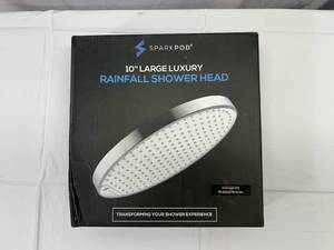 lot 20 image: MM. Sparkpod 10 Large Luxury Rainfall Shower Head