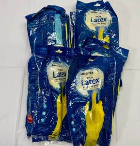 lot 35 image: MM. 9 Pairs Ambitex Latex Flocked Lined Gloves
