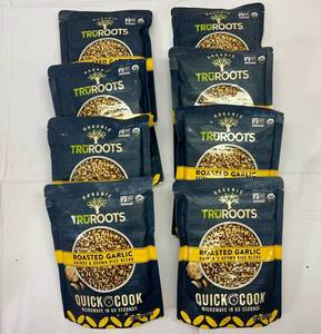 lot 37 image: OO. 8x 8.5oz TruRoots Organics Roasted Garlic Quinoa & Brown Rice