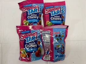 lot 38 image: OO. 4x 12oz Bags Mini Chewy Sweet Tarts-Mixed Fruit