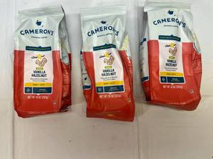 lot 52 image: OO. 3x 10oz Bags Camerons Vanilla Hazelnut Coffee