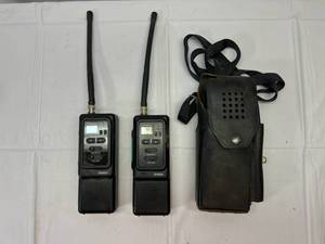 lot 83 image: G. 2x Uniden Pro340OXL Radios & 1 Case