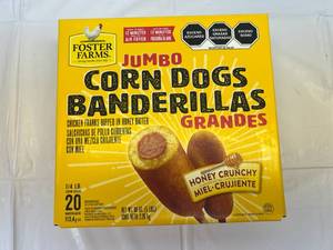 lot 95 image: 1x 20 Foster Farms Jumbo Corn Dogs