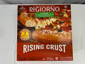 lot 103 image: 1x 3 pack Digiorno Supreme Rising Crust Pizza