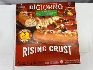 lot 106 image: 1x 3 pack Digiorno Supreme Rising Crust Pizza