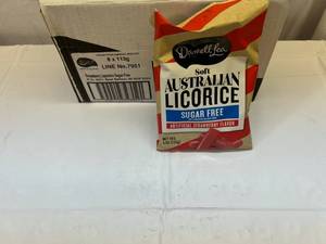 lot 112 image: 1x 84oz bags DarrellLea Soft Australian Licorice-Sugar Free