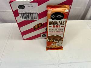 lot 121 image: 12x 6.4oz Rock Lea Road Milk Chocolate Block