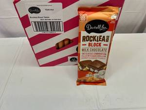 lot 122 image: 12x 6.4oz Rock Lea Road Milk Chocolate Block