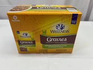 lot 136 image: SS. 12x 3oz Pouches Gravies Healthy Indulgence