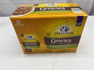 lot 138 image: SS. 12x 3oz Pouches Gravies Healthy Indulgence
