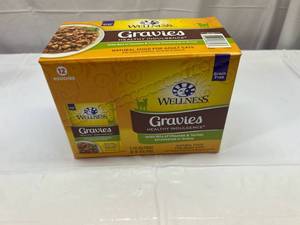 lot 143 image: SS. 12x 3oz Pouches Gravies Healthy Indulgence