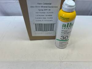 lot 217 image: 6x 5fl oz Alba Sheer Mineral Sunscreen Spray 30 SPF