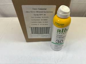 lot 218 image: 6x 5fl oz Alba Sheer Mineral Sunscreen Spray 30 SPF