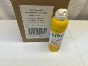 lot 228 image: 6x Alba Hawaiian Sunscreen Spray 50 SPF