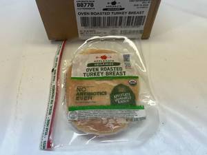 lot 196 image: D. 12x 6oz Applegate Organics Oven Roasted Turkey Breast