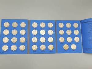 Complete Set 90% Silver Franklin Half Dollars 1948-1963 - 35 Coins