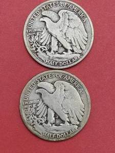 (2) Walking Liberty Half Dollars, 1937 & 1943-D