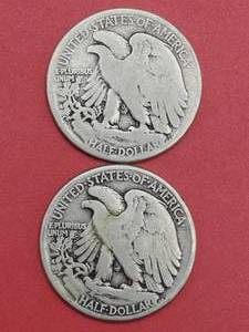 (2) Walking Liberty Half Dollars, 1941 & 1944