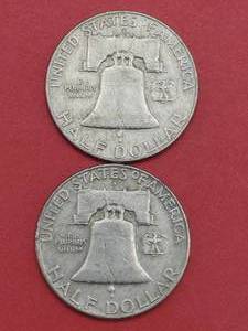 (2) Franklin Half Dollars, 1963-D & 1963-D