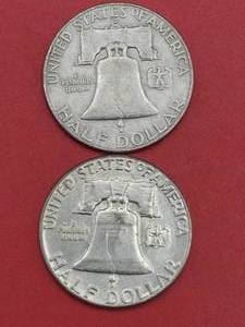 (2) Franklin Half Dollars, 1962-D & 1963