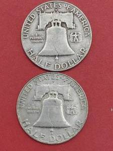 (2) Franklin Half Dollars, 1957-D & 1959-D