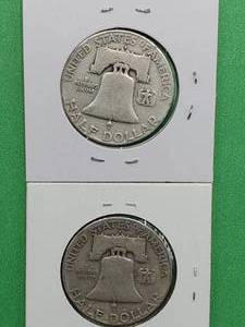 (2) Franklin Half Dollars, 1951-D & 1951-S