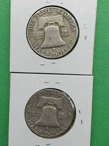 (2) Franklin Half Dollars, 1958-D & 1962-D