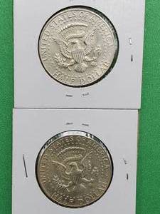 (2) 1964 90% Silver Kennedy Half Dollars