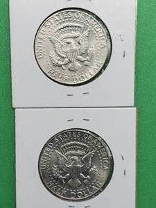 (2) 1964 90% Silver Kennedy Half Dollars