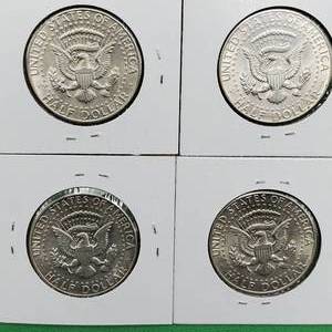 (4) 1965 Kennedy Half Dollars - 40% Silver Coins