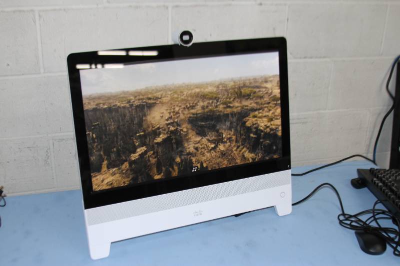 lot 62 image: 23 Cisco Desk Series Webex HD Video 1080p 169 HD Video Display Computer  PC Monitor with Camera & Integrated Touchscreen