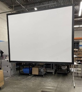 lot 8 image: HUGE Projection Screen - AV Stumpfl 10.5 x 14 Monoblox 64 Mobile  Portable Video Projector Screen System - 10 Feet 6 Inches by 14 Feet