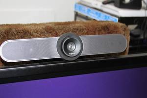 lot 6 image: Dell 75 Industrial  Commercial  Professional 4K Interactive Touchscreen HD Video Display  Monitor  TV with Logitech Camera - C7520QT