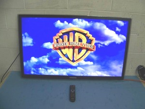 lot 95 image: 46 Samsung LED HDTVTelevision with Remote Control
