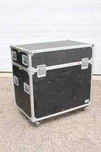 lot 103 image: PAIR of Coemar iSpot 575 DMX Moving Professional Light  Lighting Heads and Custom Road Case