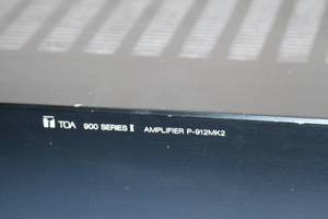 lot 117 image: TOA Electronics P-912MK2 120-Watt Single Channel Pro Audio Power Amplifier
