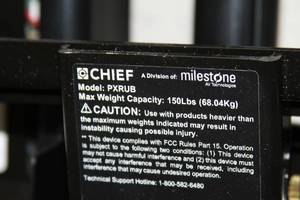 lot 120 image: Chief Electric  Powered  Automated Heavy Duty Wall Mounted Swing Arm - Model PXRUB