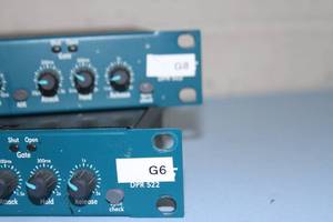 lot 131 image: Lot of 2 - BSS Pro Audio Rack Mountable Advanced Dual Gate Units - Model DPR-522 (DPR522)