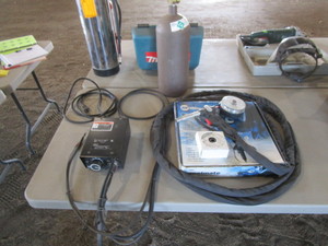 (Near New) Miller Spoolmate Spool Gun, Feed Control & Argon Tank