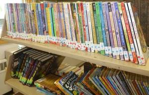 lot 211 image: Shelving unit and books - Series, History Novels
