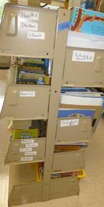 lot 212 image: Shelving unit and books - Novel, Star Wars, Picture Books, I spy, Disney