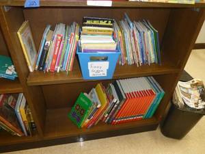 lot 223 image: Bookshelf and books - science, Discovery encyclopedia, music, poetry