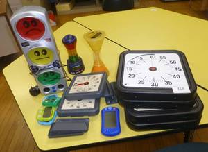 lot 318 image: Group of timers - 4 large, 2 small, 4 digital, stop light, etc