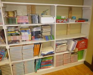 lot 501 image: Books - 2 sections of shelving full