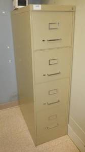 lot 610 image: 4-drawer file cabinet