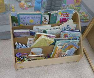 lot 716 image: Mirror bookcase and bookcase full of books